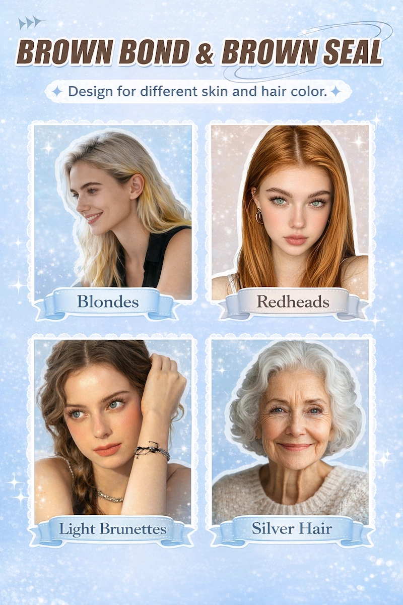 New Brown Color Bond Seal DIY Cluster Lashes Adhesive Long Lasting 5-7 Days